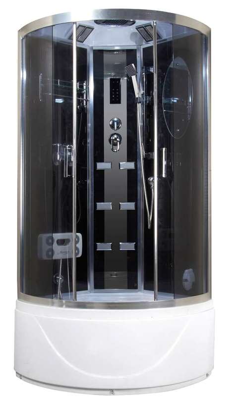 Душевая кабина Niagara Ultra 90x90 NG-908-01 высокий поддон, стекло тонированное, профиль хром