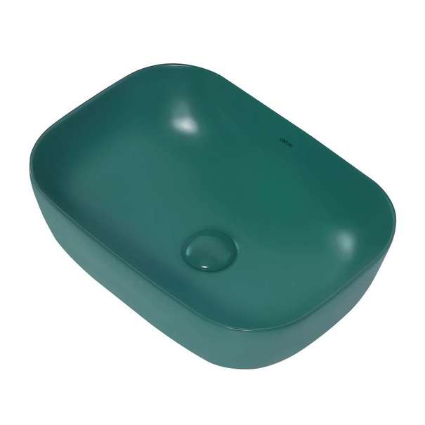 Раковина накладная Abber Rechteck 46 см AC2200MBG темно-зеленая матовая