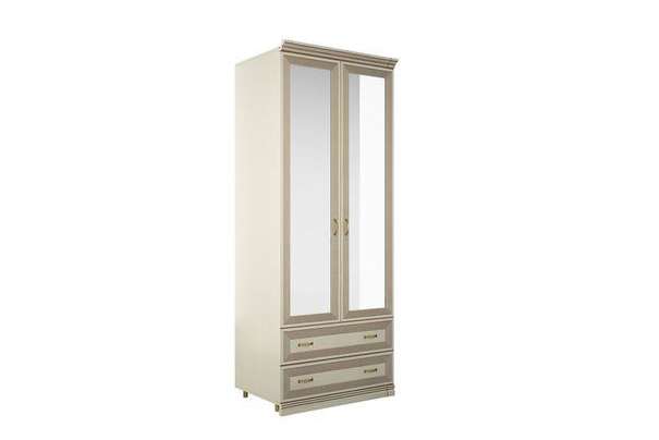 Шкаф Адажио АГ-201.04 (Я16) с полками, зеркалами, штангой и 2 выдвижными ящиками / Валенсия с зеркалом
Валенсия