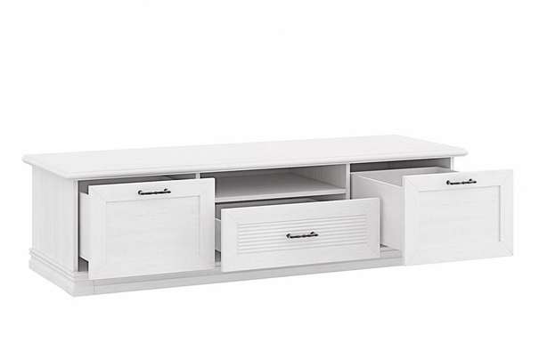 Тумба Кантри под телевизор с выдвижными ящиками Блан шене