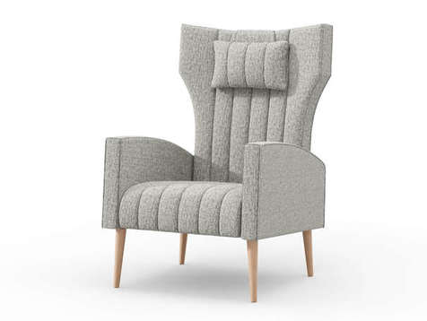 Дарен Кресло (Светло-серый, ткань RICO FLEX 108)