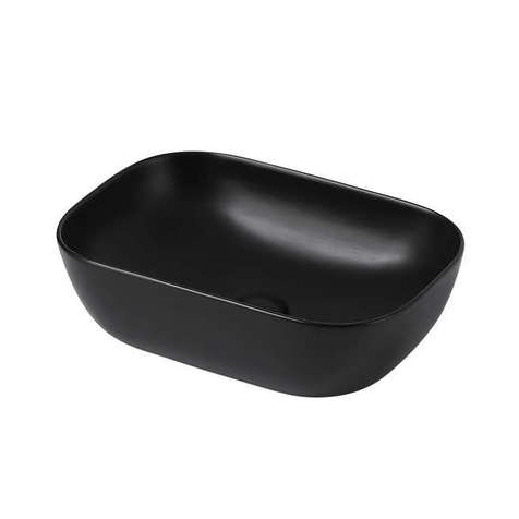 Раковина накладная Abber Rechteck 46 см AC2200MB черная матовая