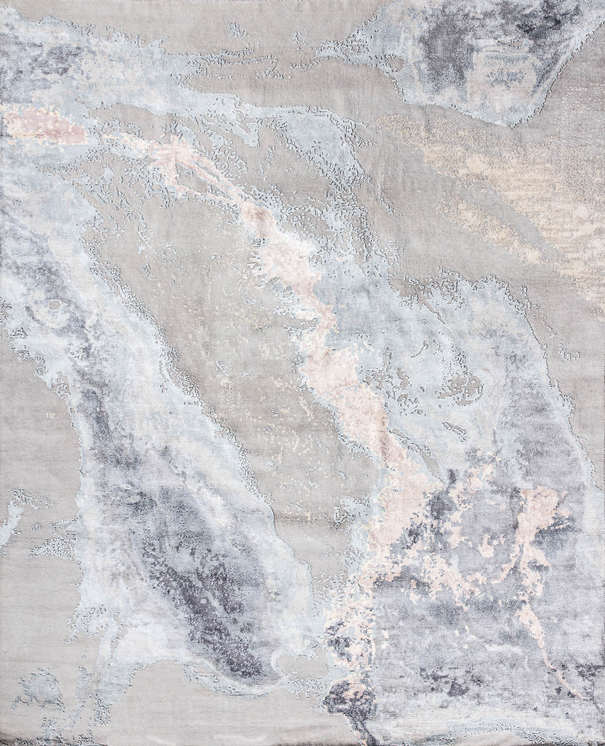 Индийский ковер из шерсти и арт-шёлка «RIVOLI» KE-36