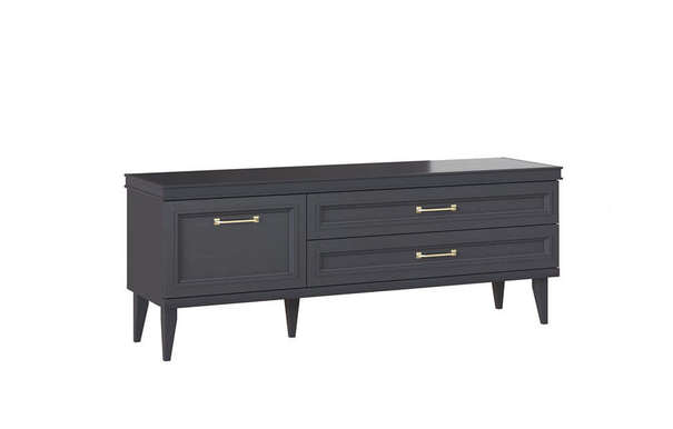 Тумба Орландо под телевизор Серый уголь