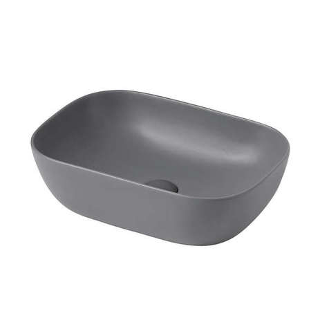 Раковина накладная Abber Rechteck 46 см AC2200MG серая матовая