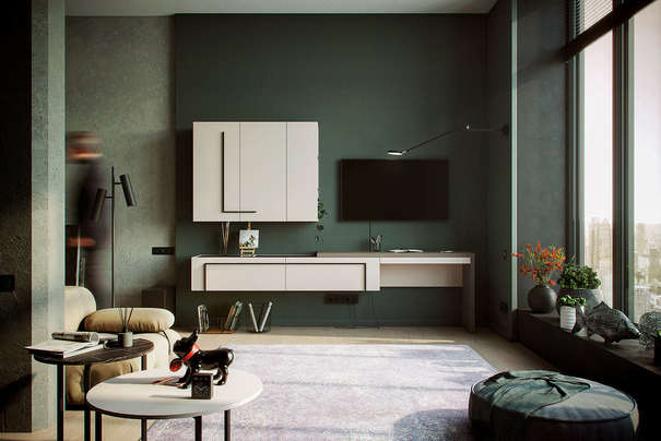 Комплект мебели для гостиной Милагро 1 (4 элемента)