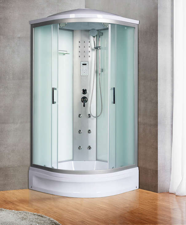 Душевая кабина River Dunay 100/24 MT (10000000183) стекло матовое, профиль хром матовый с поддоном