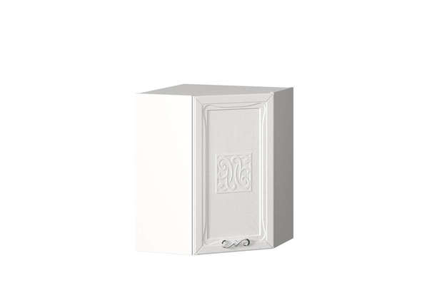 Бьянка Шкаф кухонный угловой 600 (Белый/Дуб фактурный белый)