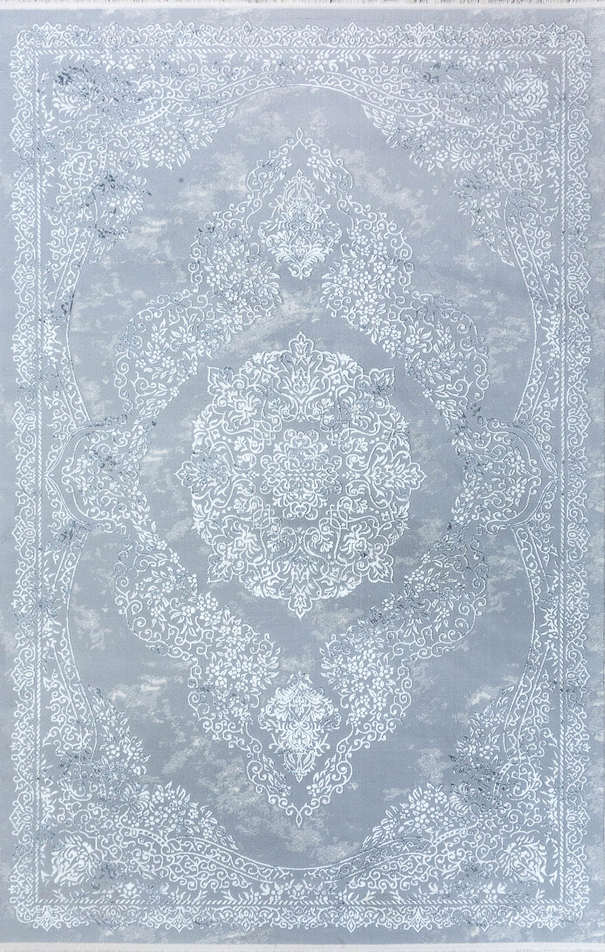 Турецкий ковер из полипропилена «FLORA LUX» 2956A-LGREY-GREY