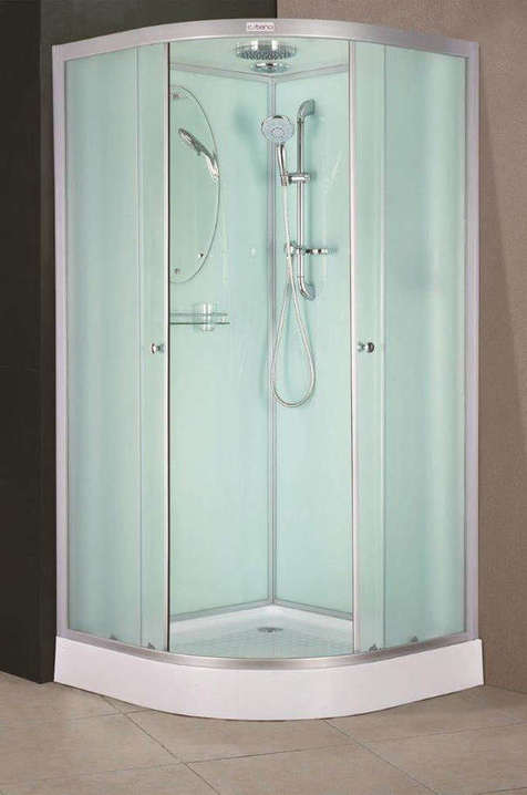 Душевая кабина Esbano Elegancia 100х100 EST-100CR с крышей, стекло матовое, профиль хром