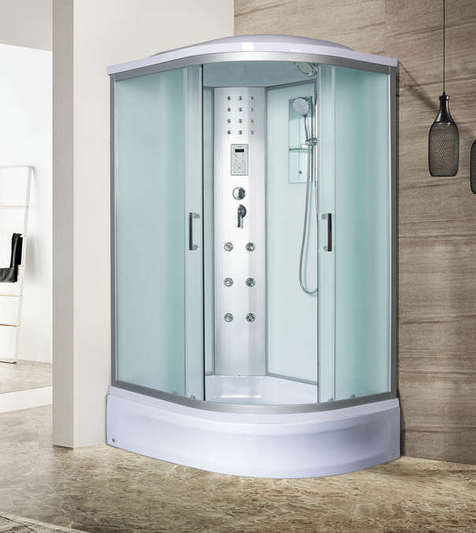 Душевая кабина River Dunay 120/80/24 MT L стекло матовое, профиль хром матовый