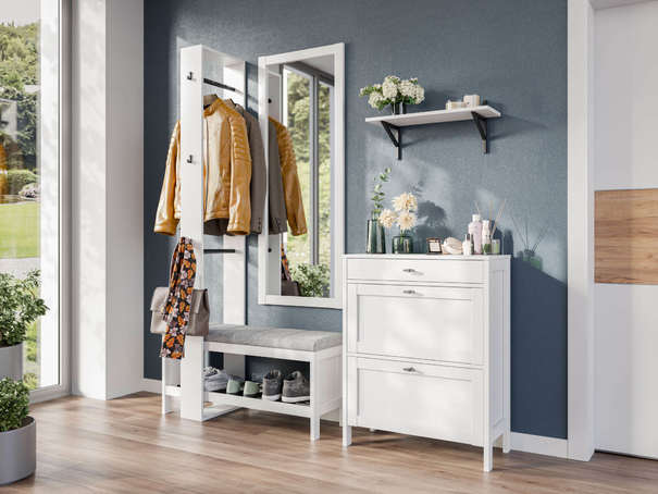 Бланко Гарнитур для прихожей №3 (Белый)