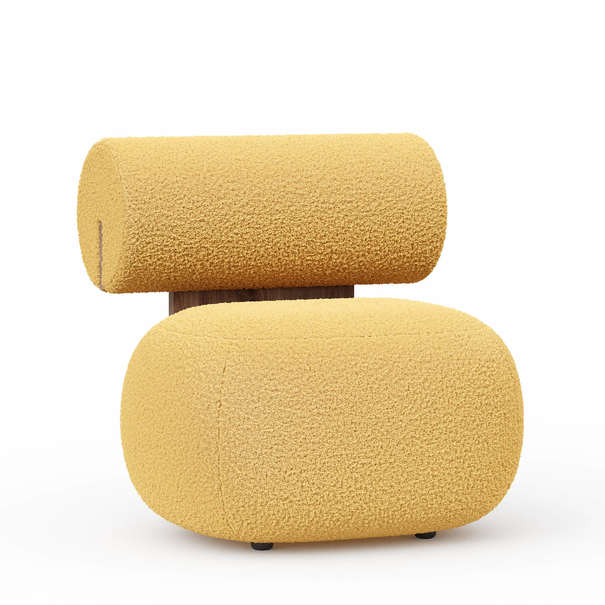 Осло Кресло (Дуб Кастелло/Желтый, ткань Barni curcuma)