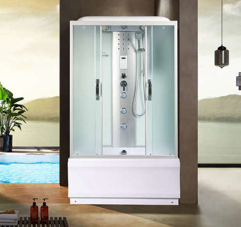 Душевая кабина River Sena 120/80/50 МТ стекло матовое, профиль хром матовый