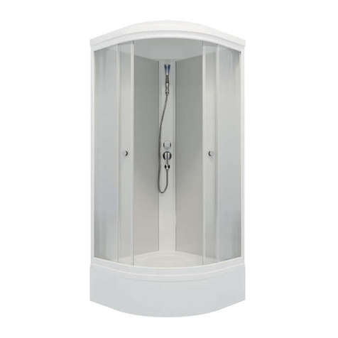 Душевая кабина Triton Лайт 90x90 Щ0000061850 стекло рисунок, профиль белый, средний поддон