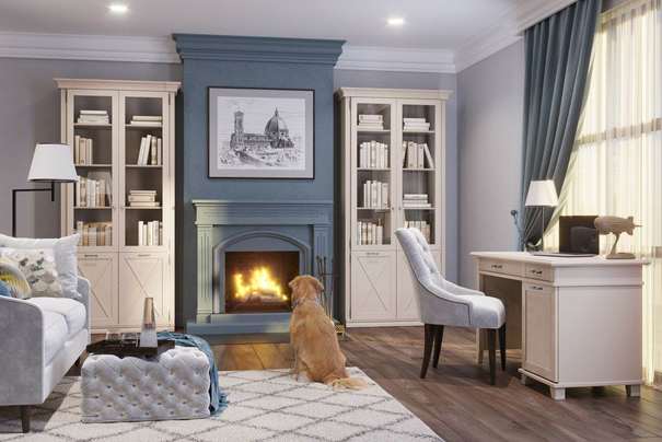 Комплект мебели для кабинета Кантри (7 элементов)