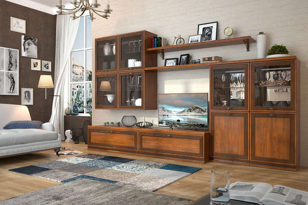 Комплект мебели для гостиной Адажио 4 (8 элементов)