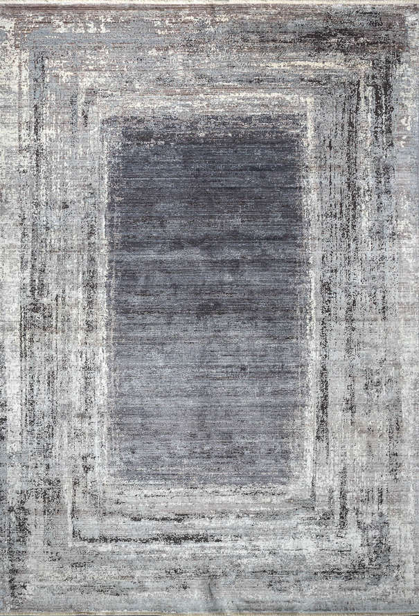 Турецкий ковер из шёлка и эвкалиптового шёлка «SALVATORE» AG44-A-HBDGRY-BRN-BGE