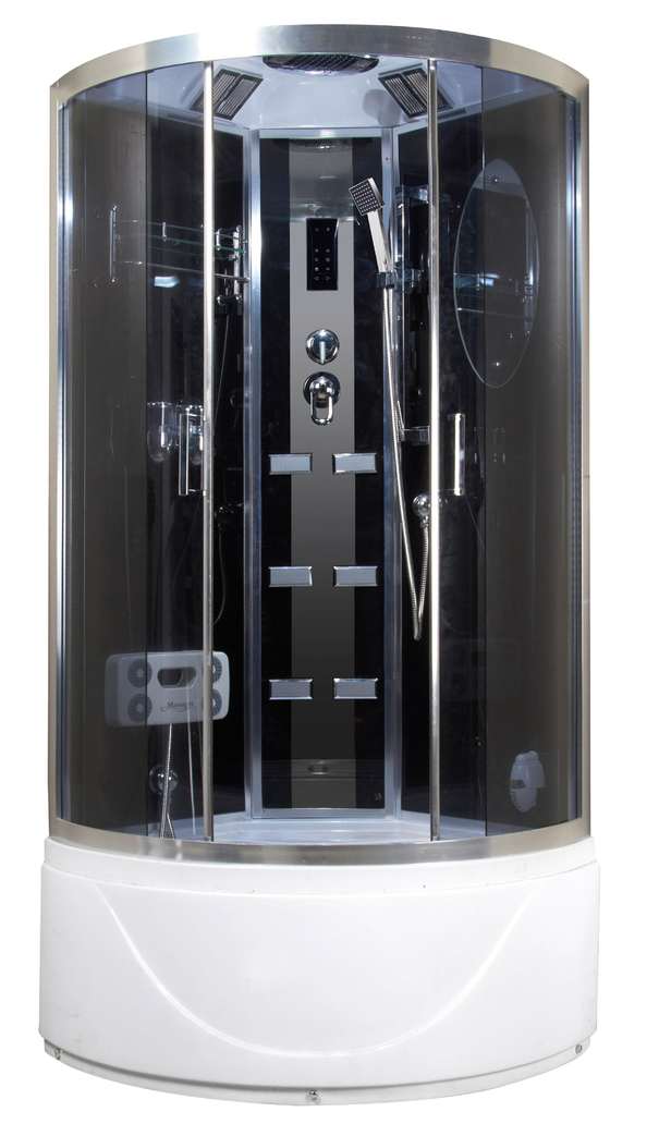 Душевая кабина Niagara Ultra 90x90 NG-908-01 высокий поддон, стекло тонированное, профиль хром