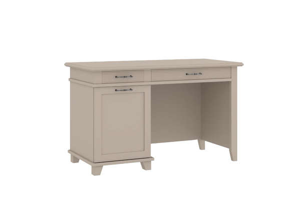 Письменный стол Кантри с выдвижными ящиками Кашемир серый ЛДСП