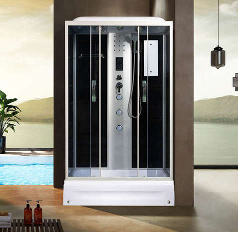 Душевая кабина River Sena 120/80/24 TH стекло тонированное, профиль хром матовый