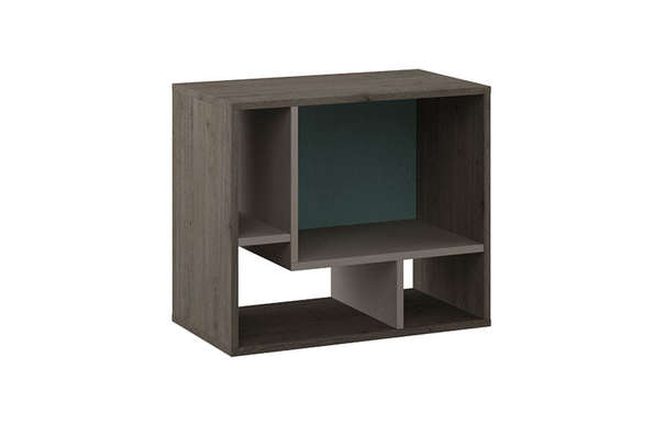 Стеллаж Анри с полками (левый) Давос трюфель С полками