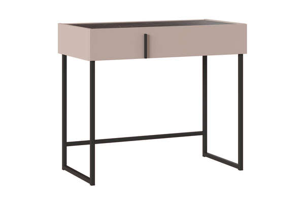 Туалетный стол с выдвижным ящиком Милагро Кашемир серый, Камень Пьетра, Черный ЛДСП