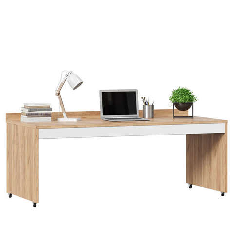 ЛД 528.210.000 "Урбан" Стол выкатной для кровати-чердака (Дуб Золотой/Белый М)