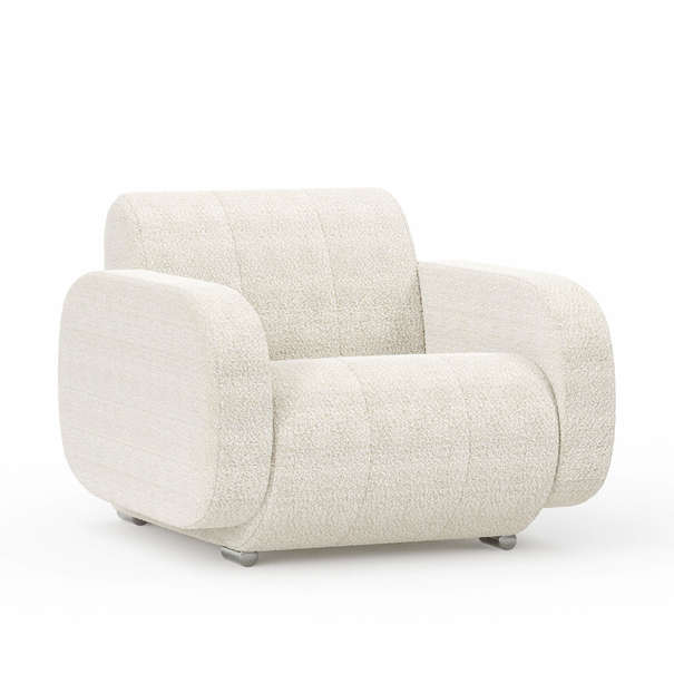 Эбер Кресло (Молочный, ткань IPEKS 7068 7651)