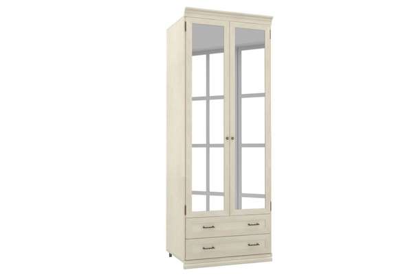 Шкаф Кантри с 2 выдвижными ящиками, полкой и штангой для одежды с зеркалом
Валенсия