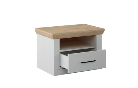 Прикроватная тумба Магнум с выдвижным ящиком Блан-шене, Дуб бунратти