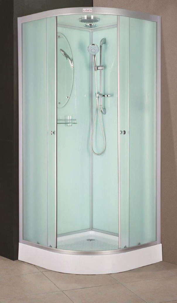 Душевая кабина Esbano Elegancia 80х80 EST-80CR с крышей, стекло матовое, профиль хром