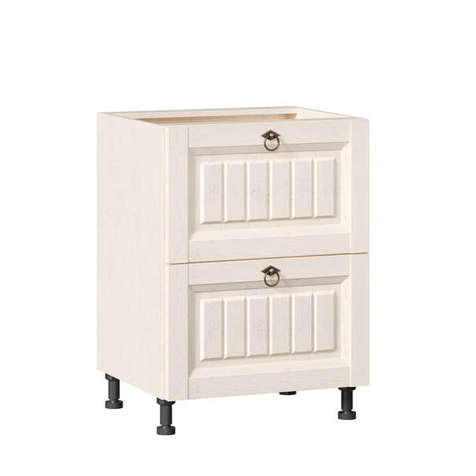 Амели Тумба кухонная 600 с 2 ящиками ЛЮКС (4) (Дуб Прованс)