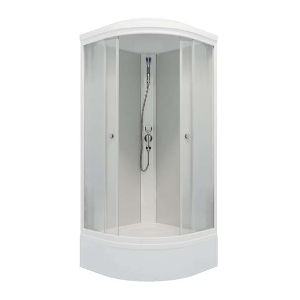 Душевая кабина Triton Лайт 90x90 Щ0000061850 стекло рисунок, профиль белый, средний поддон