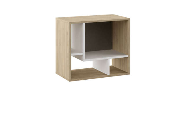 Стеллаж Анри с полками (левый) Швейцарский вяз С полками