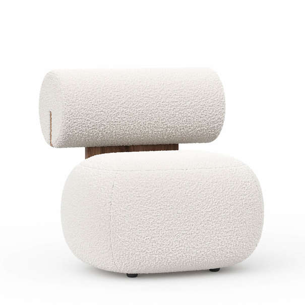 Осло Кресло (Дуб Кастелло/Молочный, ткань Barni milk)