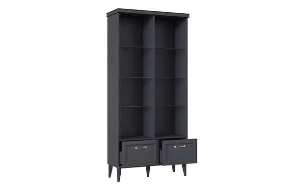 Шкаф Орландо с полками из стекла ОР-005.04 (3 комплекта) 
Серый уголь