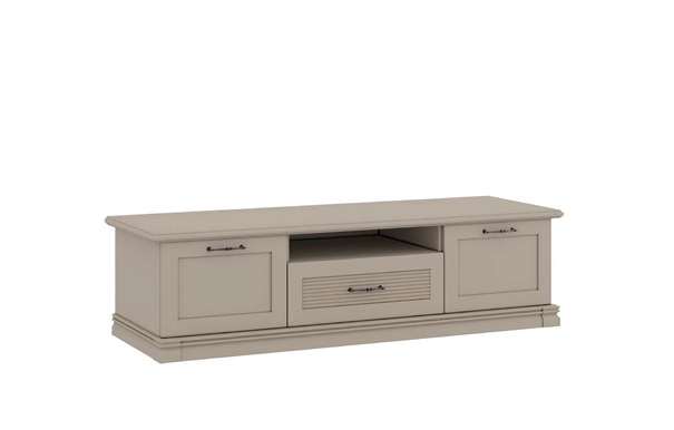 Тумба Кантри под телевизор с выдвижными ящиками Кашемир серый