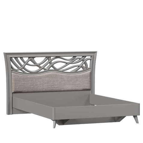 Джулия Кровать двуспальная 1600 без основания (Оникс Серый)