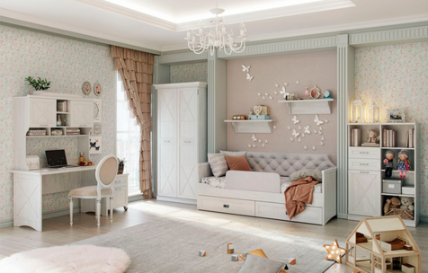 Комплект мебели для детской Кантри 15 (13 элементов)