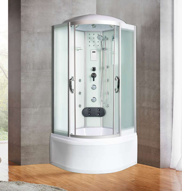 Душевая кабина River Temza 90/44 MT (10000000212) стекло матовое, профиль хром матовый, с глубоким поддоном