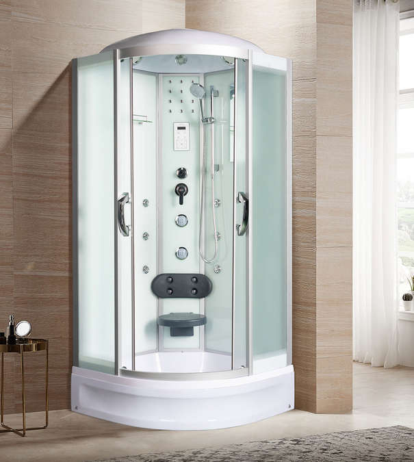 Душевая кабина River Temza 100/24 MT стекло матовое, профиль хром матовый