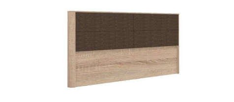 Спинка кровати 1400 мягкая Бруна (Сономе эйч темная/Сономе эйч светлая)