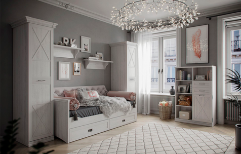 Комплект мебели для детской Кантри 14 (8 элементов)