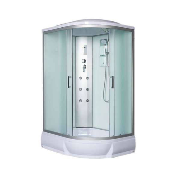 Душевая кабина River Dunay 110/80/24 MT L стекло матовое, профиль хром матовый