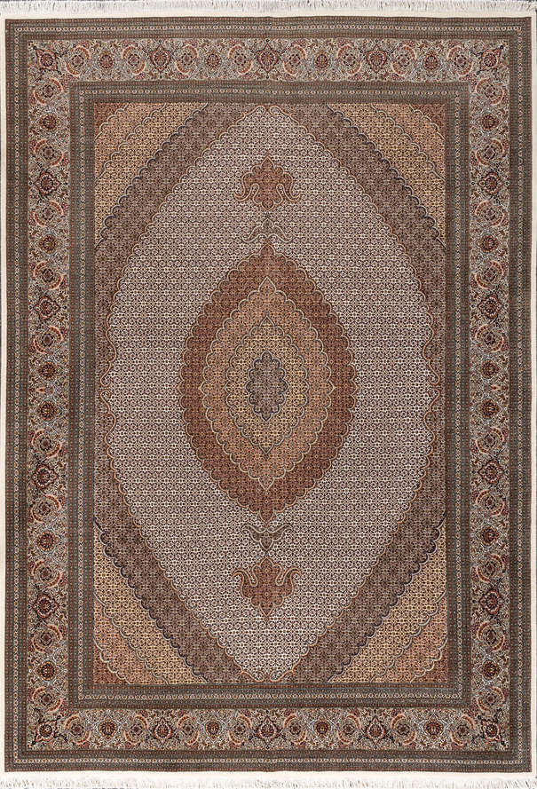 Иранский ковер из шерсти и шёлка «TABRIZ MAHI» 12-216-IR