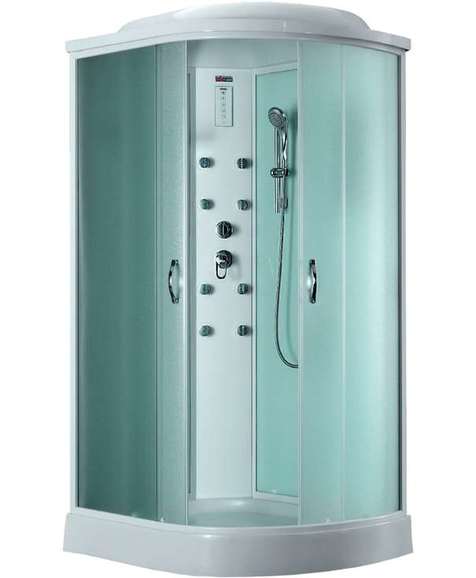 Душевая кабина Timo Eco 120x80 TE-0702L с гидромассажем, матовое стекло, профиль белый