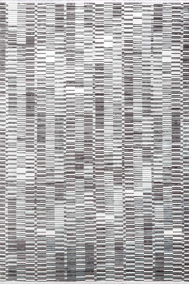 Турецкий ковер из эвкалиптового шёлка и акрила «ASPENDOS» M483A-D.GRAY-CREAM