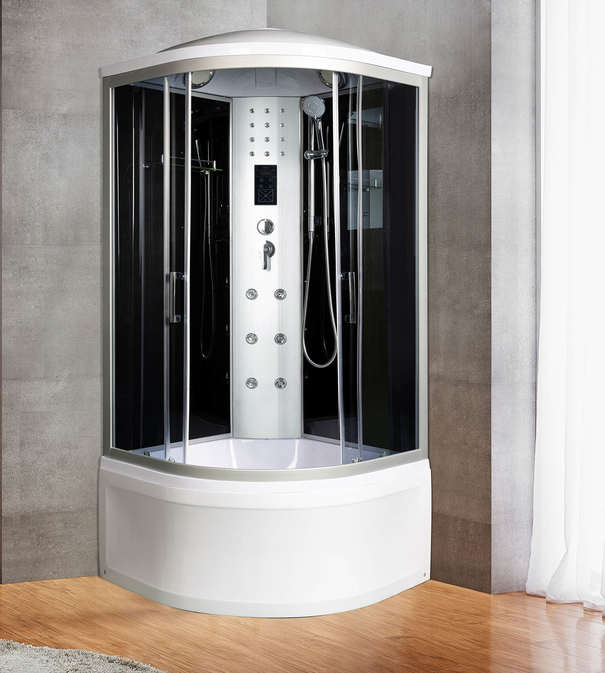 Душевая кабина River Dunay 90/44 TH стекло тонированное, профиль хром матовый