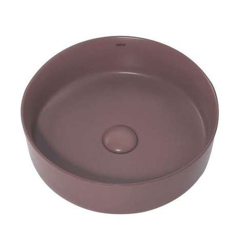 Раковина накладная Abber Bequem 36 см AC2108MC коричневая матовая